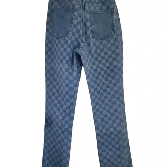 LOVERS AND FRIENDS CHECKERED DISTRESSED JEANS, SIZE 24 - Picture 4 of 7